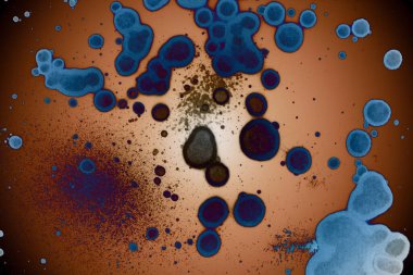 Soyut sanat alanı dokusu. Moda geçmişi. Gezegenler ve galaksiler