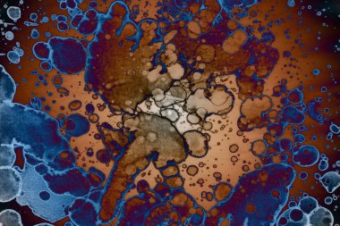 Soyut sanat alanı dokusu. Moda geçmişi. Gezegenler ve galaksiler