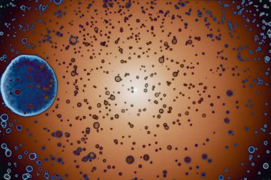 Soyut sanat alanı dokusu. Moda geçmişi. Gezegenler ve galaksiler