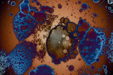 Soyut sanat alanı dokusu. Moda geçmişi. Gezegenler ve galaksiler