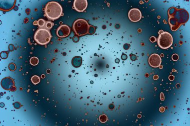 Soyut sanat alanı dokusu. Moda geçmişi. Gezegenler ve galaksiler