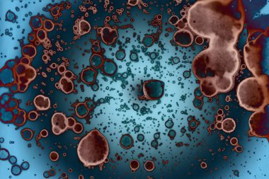 Soyut sanat alanı dokusu. Moda geçmişi. Gezegenler ve galaksiler