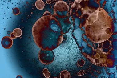 Soyut sanat alanı dokusu. Moda geçmişi. Gezegenler ve galaksiler