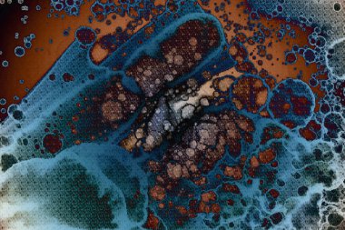 Soyut sanat alanı dokusu. Moda geçmişi. Gezegenler ve galaksiler