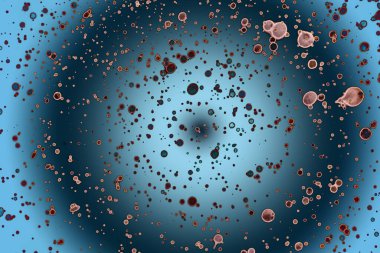 Soyut sanat alanı dokusu. Moda geçmişi. Gezegenler ve galaksiler