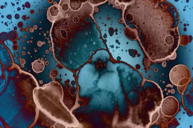 Soyut sanat alanı dokusu. Moda geçmişi. Gezegenler ve galaksiler