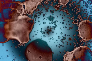 Soyut sanat alanı dokusu. Moda geçmişi. Gezegenler ve galaksiler