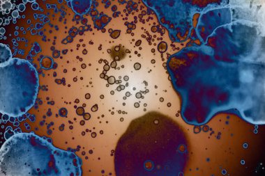 Soyut sanat alanı dokusu. Moda geçmişi. Gezegenler ve galaksiler