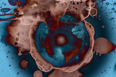 Soyut sanat alanı dokusu. Moda geçmişi. Gezegenler ve galaksiler