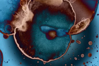 Soyut sanat alanı dokusu. Moda geçmişi. Gezegenler ve galaksiler