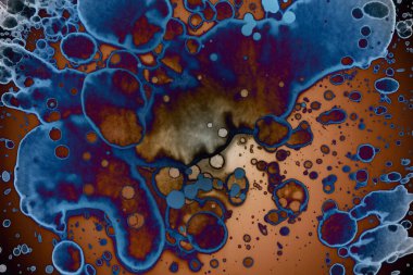 Soyut sanat alanı dokusu. Moda geçmişi. Gezegenler ve galaksiler