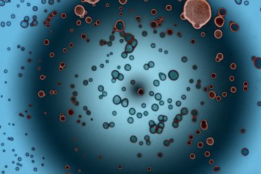 Soyut sanat alanı dokusu. Moda geçmişi. Gezegenler ve galaksiler