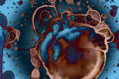 Soyut sanat alanı dokusu. Moda geçmişi. Gezegenler ve galaksiler