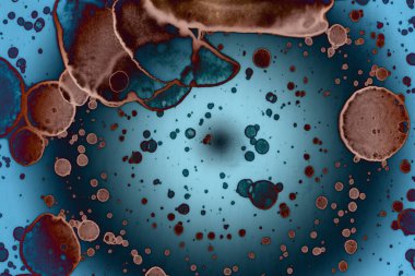 Soyut sanat alanı dokusu. Moda geçmişi. Gezegenler ve galaksiler