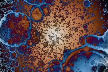 Soyut sanat alanı dokusu. Moda geçmişi. Gezegenler ve galaksiler