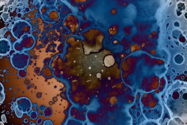 Soyut sanat alanı dokusu. Moda geçmişi. Gezegenler ve galaksiler