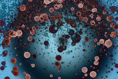 Soyut sanat alanı dokusu. Moda geçmişi. Gezegenler ve galaksiler