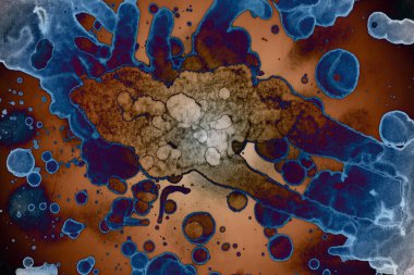 Soyut sanat alanı dokusu. Moda geçmişi. Gezegenler ve galaksiler