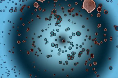 Soyut sanat alanı dokusu. Moda geçmişi. Gezegenler ve galaksiler