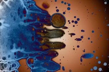 Soyut sanat alanı dokusu. Moda geçmişi. Gezegenler ve galaksiler