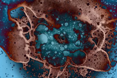 Soyut sanat alanı dokusu. Moda geçmişi. Gezegenler ve galaksiler