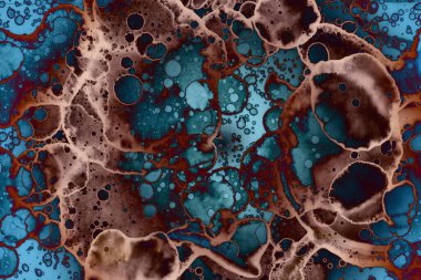 Soyut sanat alanı dokusu. Moda geçmişi. Gezegenler ve galaksiler