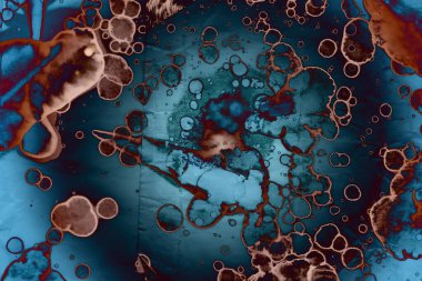 Soyut sanat alanı dokusu. Moda geçmişi. Gezegenler ve galaksiler