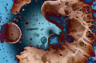 Soyut sanat alanı dokusu. Moda geçmişi. Gezegenler ve galaksiler