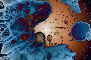 Soyut sanat alanı dokusu. Moda geçmişi. Gezegenler ve galaksiler