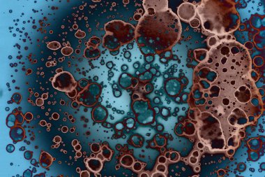 Soyut sanat alanı dokusu. Moda geçmişi. Gezegenler ve galaksiler