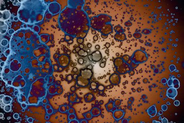 Soyut sanat alanı dokusu. Moda geçmişi. Gezegenler ve galaksiler