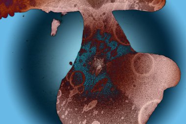 Soyut sanat alanı dokusu. Moda geçmişi. Gezegenler ve galaksiler