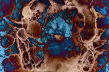 Soyut sanat alanı dokusu. Moda geçmişi. Gezegenler ve galaksiler