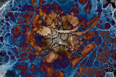 Soyut sanat alanı dokusu. Moda geçmişi. Gezegenler ve galaksiler