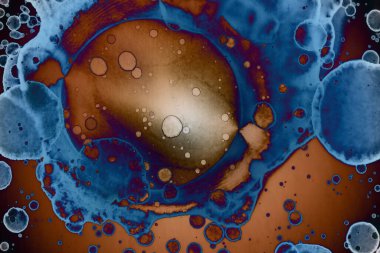 Soyut sanat alanı dokusu. Moda geçmişi. Gezegenler ve galaksiler