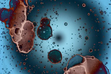 Soyut sanat alanı dokusu. Moda geçmişi. Gezegenler ve galaksiler