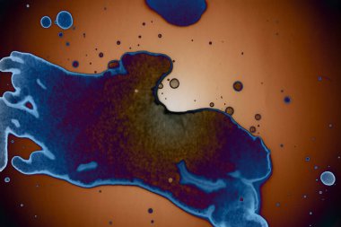 Soyut sanat alanı dokusu. Moda geçmişi. Gezegenler ve galaksiler