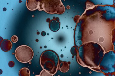 Soyut sanat alanı dokusu. Moda geçmişi. Gezegenler ve galaksiler