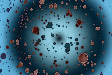 Soyut sanat alanı dokusu. Moda geçmişi. Gezegenler ve galaksiler