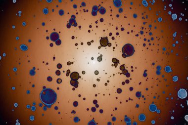 Soyut sanat alanı dokusu. Moda geçmişi. Gezegenler ve galaksiler