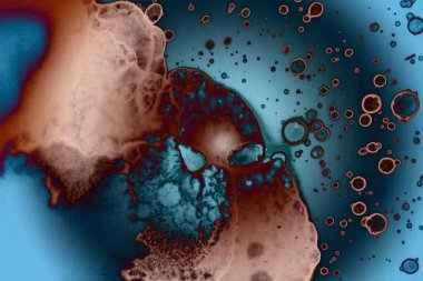 Soyut sanat alanı dokusu. Moda geçmişi. Gezegenler ve galaksiler