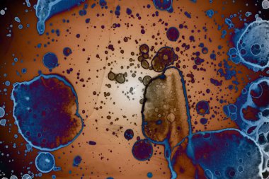 Soyut sanat alanı dokusu. Moda geçmişi. Gezegenler ve galaksiler