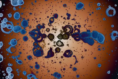 Soyut sanat alanı dokusu. Moda geçmişi. Gezegenler ve galaksiler