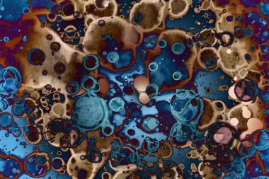 Soyut sanat alanı dokusu. Moda geçmişi. Gezegenler ve galaksiler