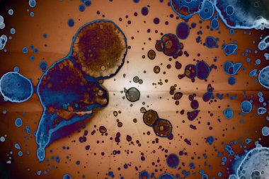 Soyut sanat alanı dokusu. Moda geçmişi. Gezegenler ve galaksiler