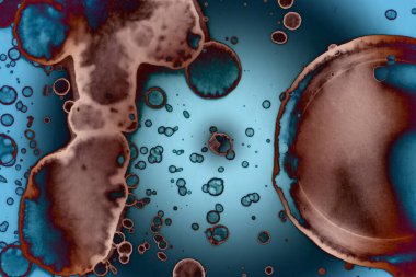 Soyut sanat alanı dokusu. Moda geçmişi. Gezegenler ve galaksiler