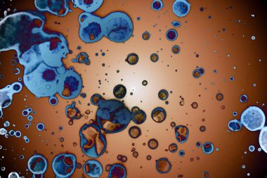 Soyut sanat alanı dokusu. Moda geçmişi. Gezegenler ve galaksiler