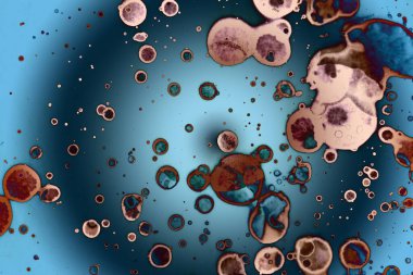 Soyut sanat alanı dokusu. Moda geçmişi. Gezegenler ve galaksiler