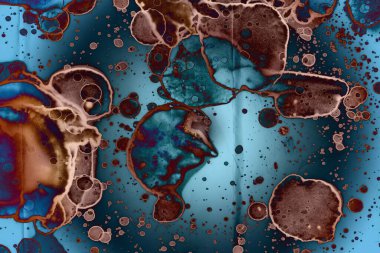 Soyut sanat alanı dokusu. Moda geçmişi. Gezegenler ve galaksiler