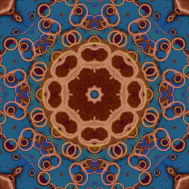 Kusursuz desen. Çiçek süsleri. Geometrik desenler